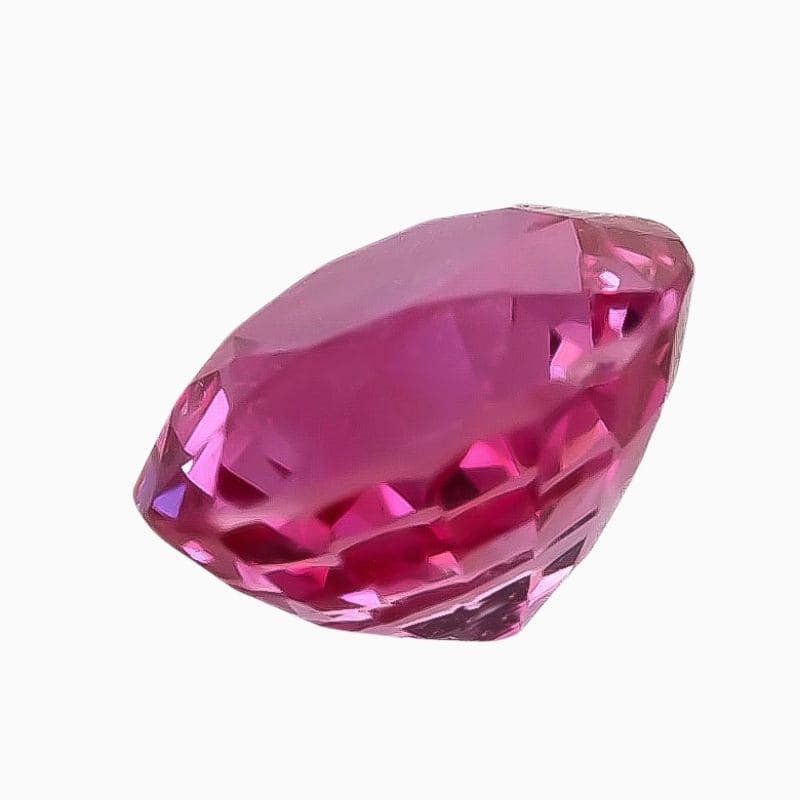 Natural pink sapphire gemstone