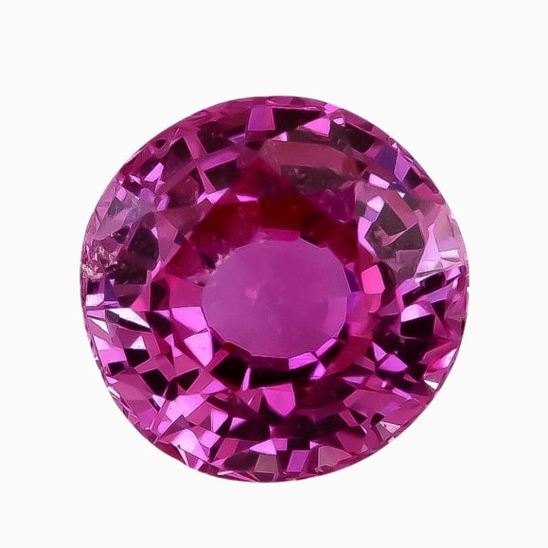 Natural pink sapphire gemstone