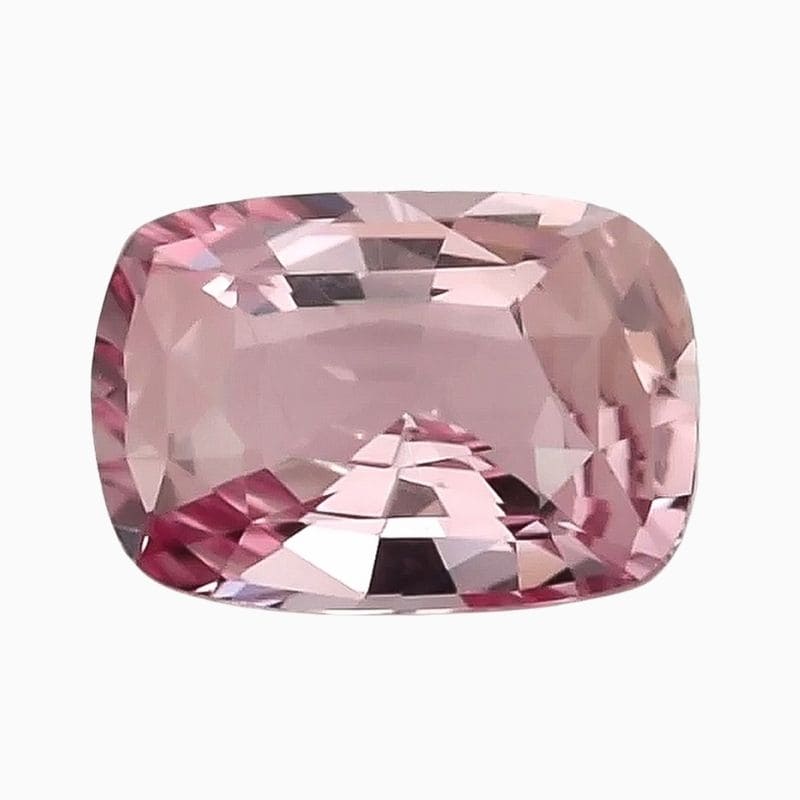 Natural pink sapphire gemstone