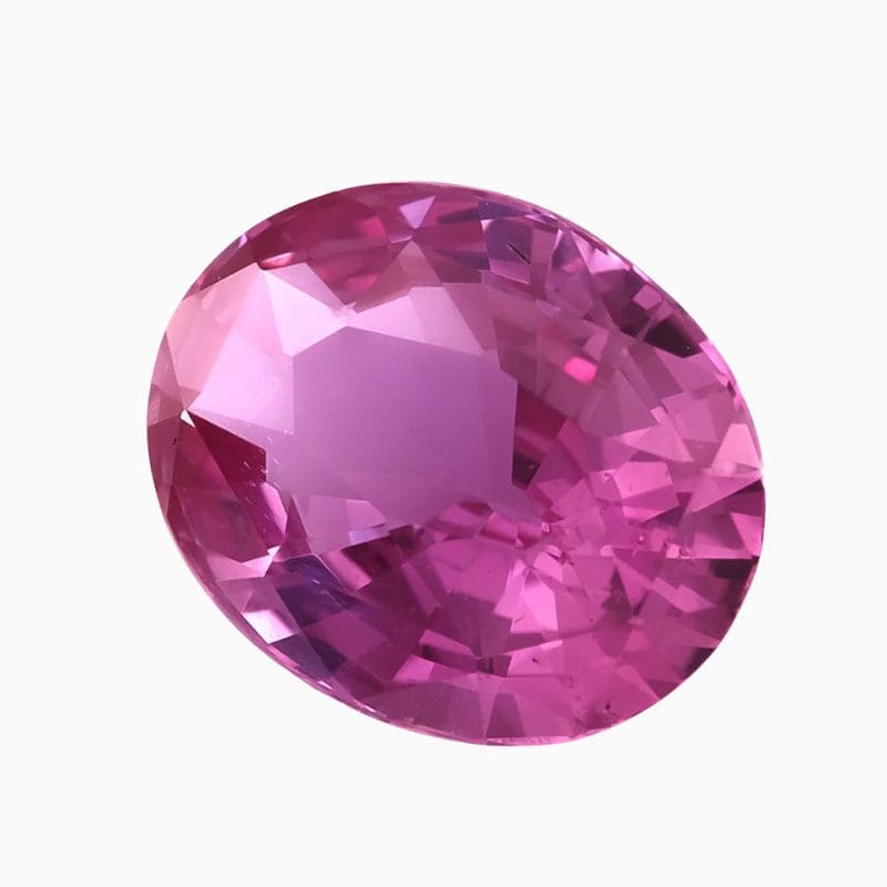 Natural pink sapphire gemstone