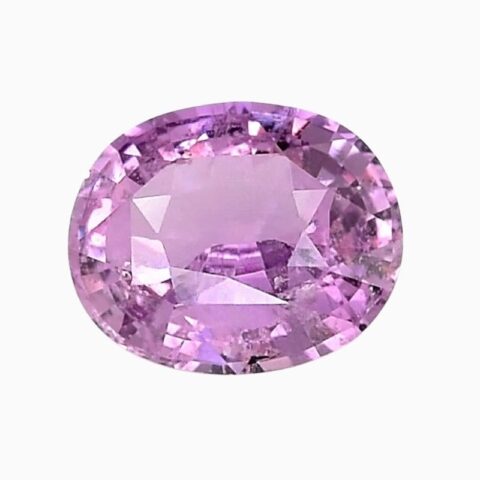 Natural pink sapphire gemstone