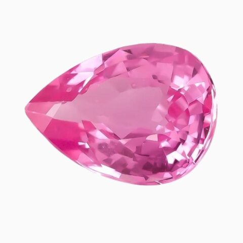 Natural pink sapphire gemstone