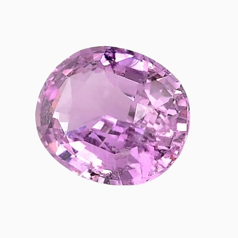Natural pink sapphire gemstone