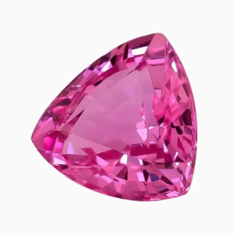 Natural pink sapphire gemstone