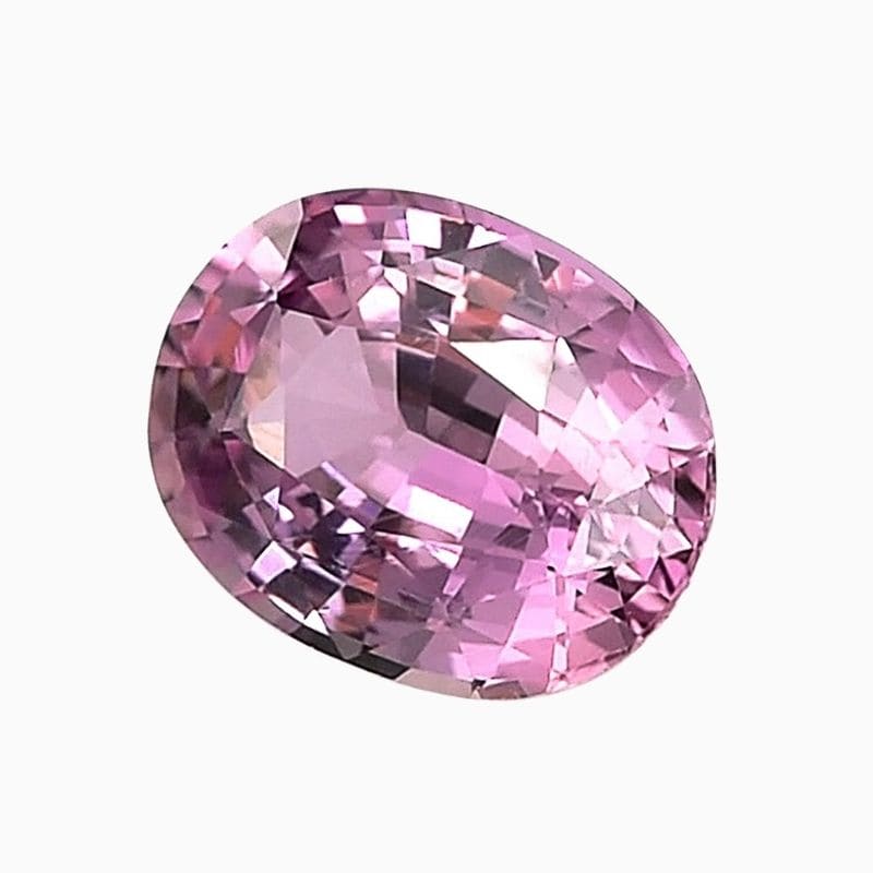 Natural pink sapphire gemstone