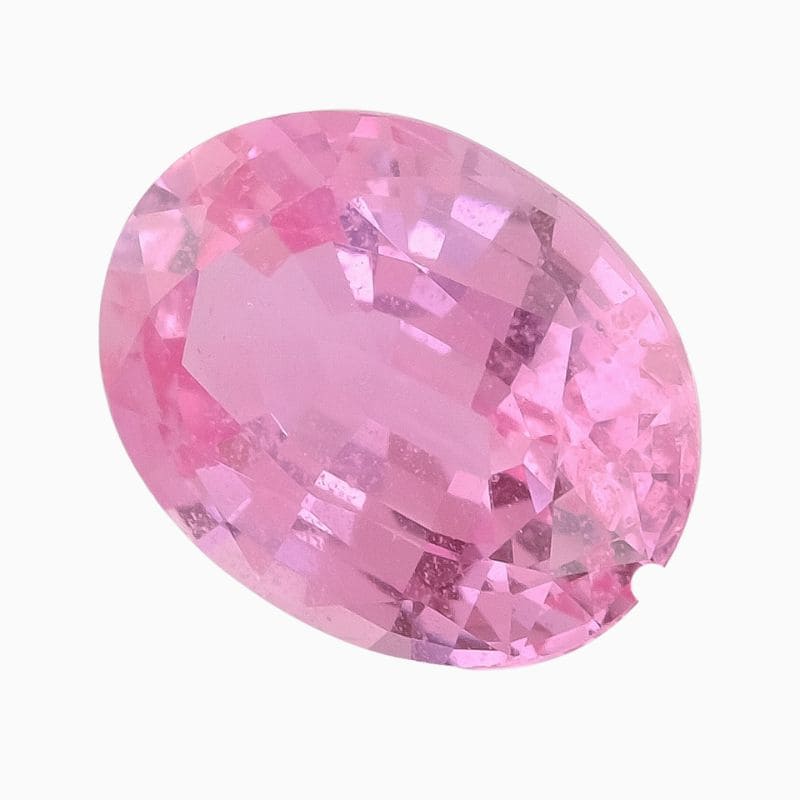 Natural pink sapphire gemstone