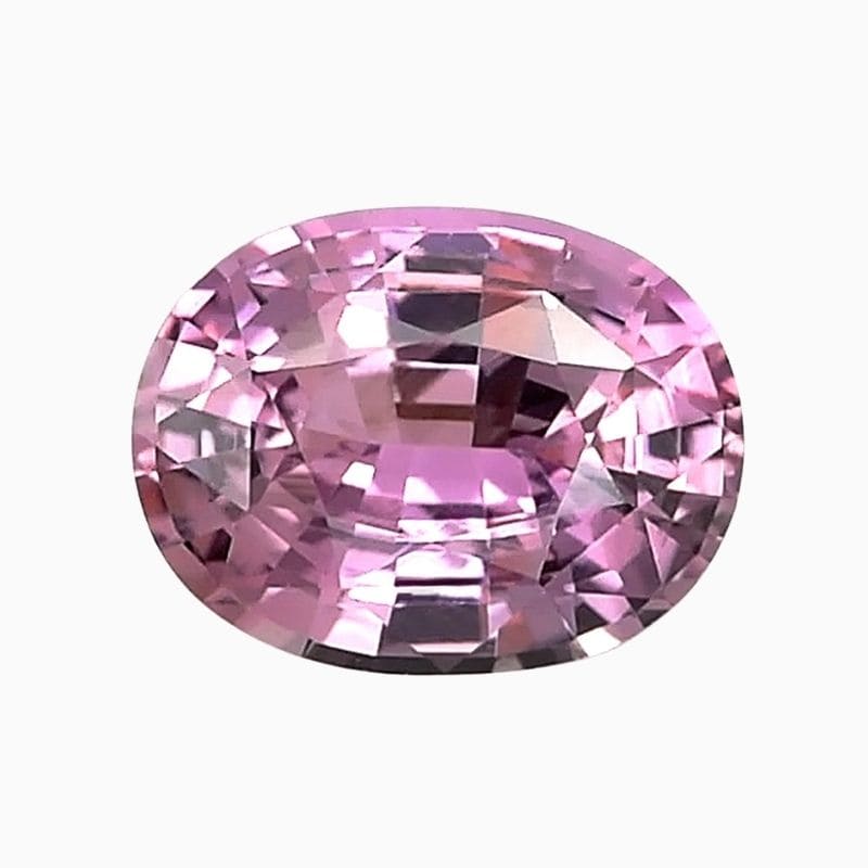 Natural pink sapphire gemstone