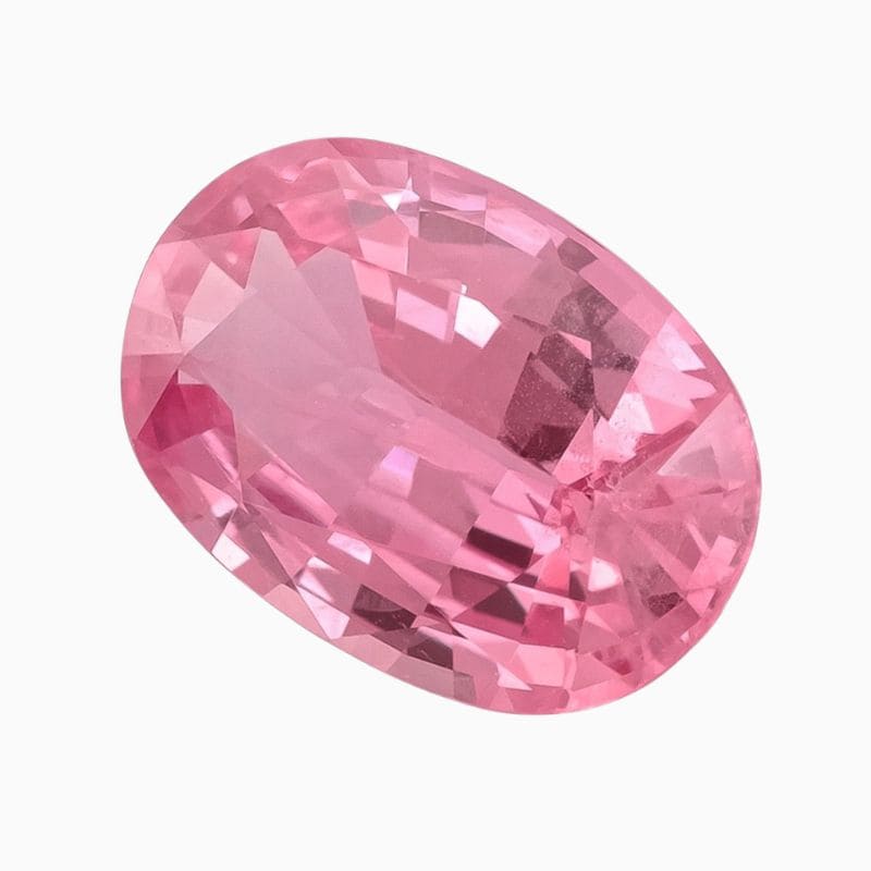 Natural pink sapphire gemstone