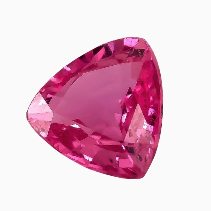 Natural pink sapphire gemstone