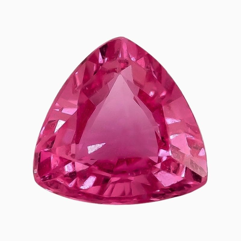 Natural pink sapphire gemstone