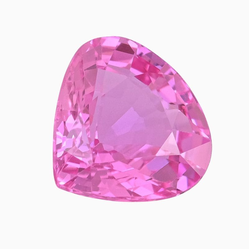 Natural pink sapphire gemstone