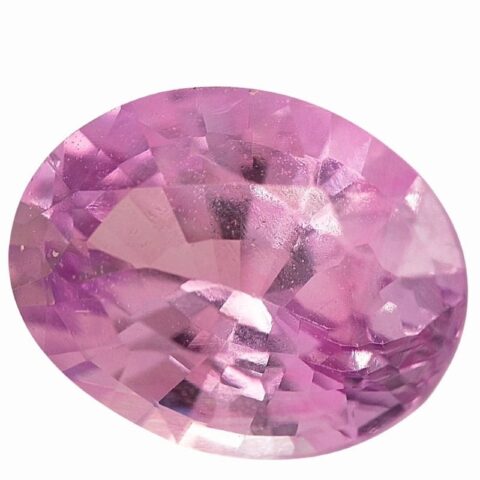 Natural pink sapphire gemstone