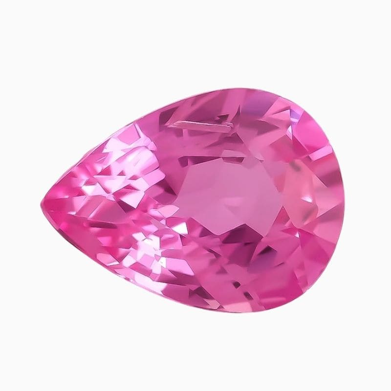 Natural pink sapphire gemstone
