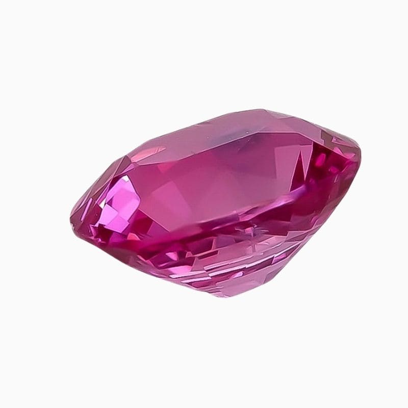Natural pink sapphire gemstone