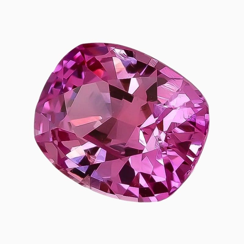 Natural pink sapphire gemstone