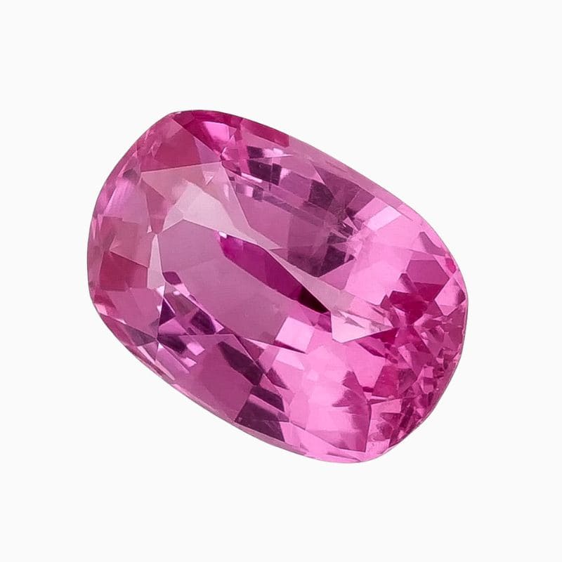 Natural pink sapphire gemstone