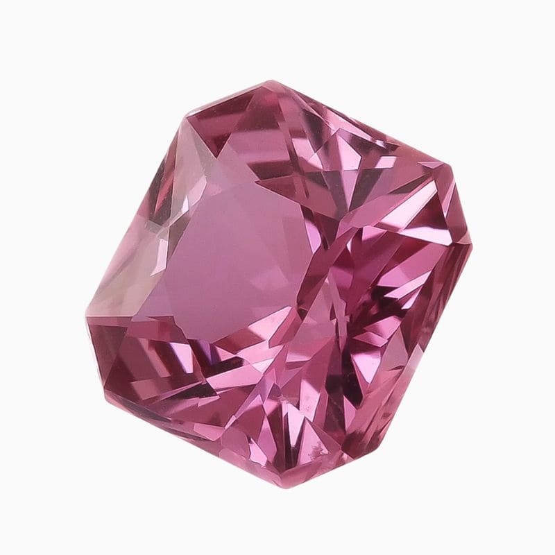 Natural pink sapphire gemstone