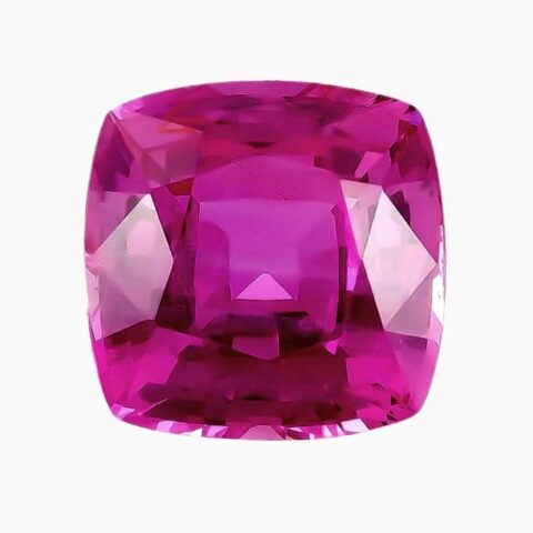 Natural pink sapphire gemstone