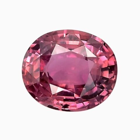 Natural pink sapphire gemstone