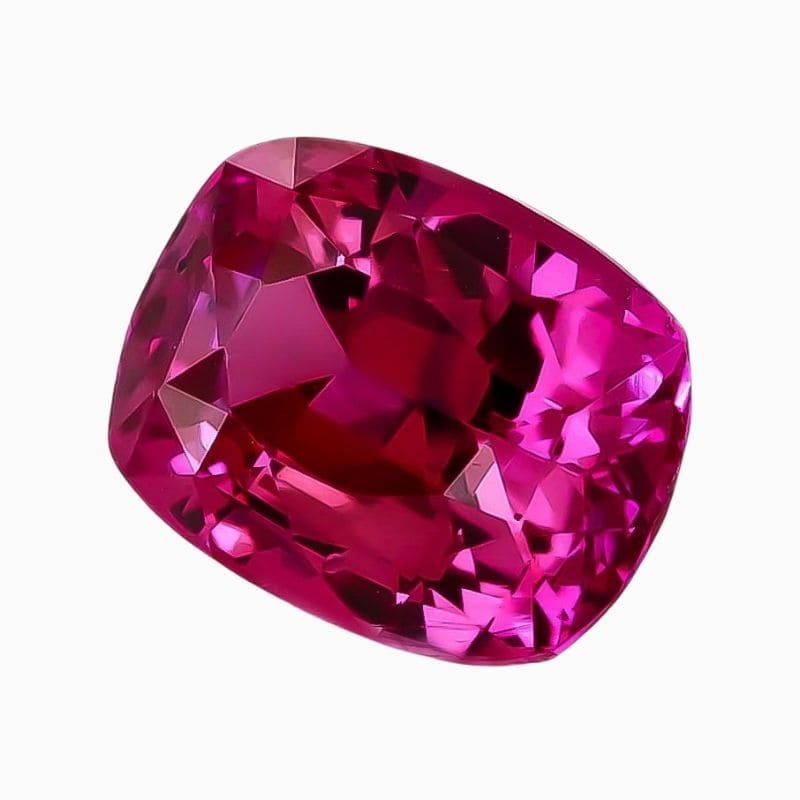 Natural pink sapphire gemstone