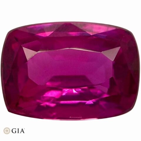 Natural pink sapphire gemstone