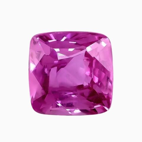 Natural pink sapphire gemstone