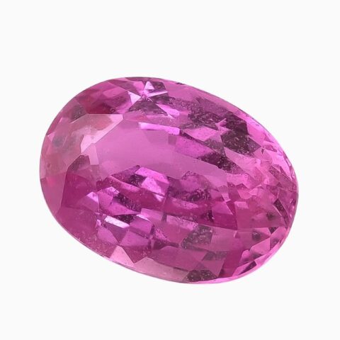 Natural pink sapphire gemstone