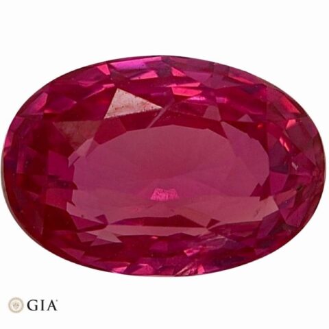 Natural pink sapphire gemstone