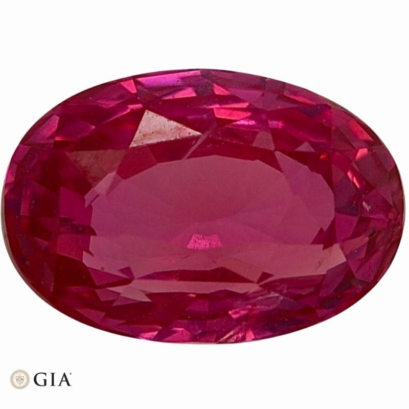 Natural pink sapphire gemstone
