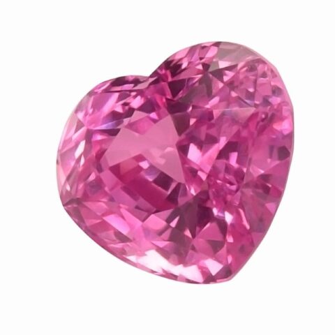 Natural pink sapphire gemstone