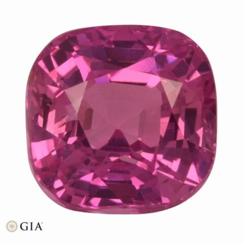Natural pink sapphire gemstone