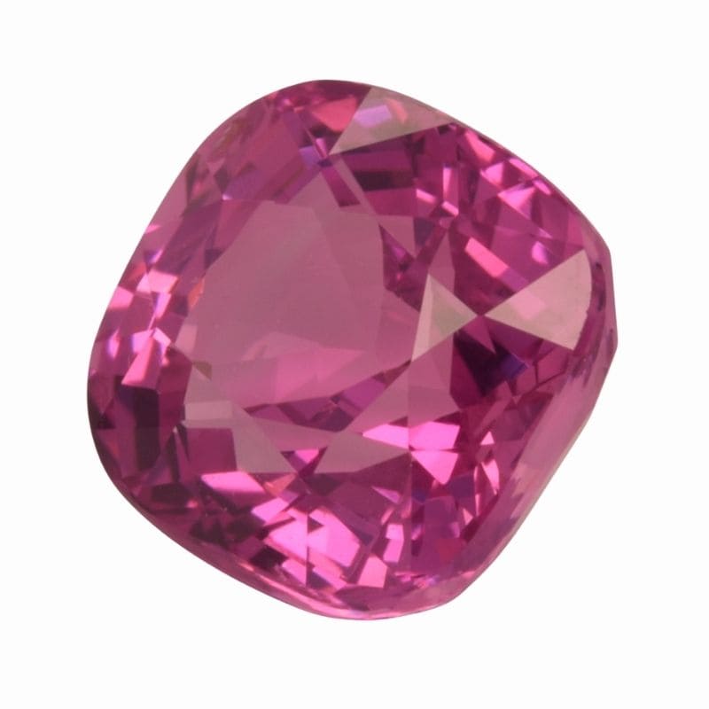 Natural pink sapphire gemstone