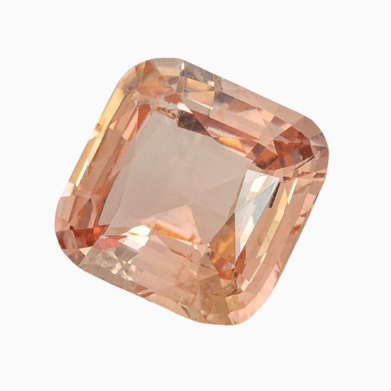 Natural brownish pink sapphire gemstone