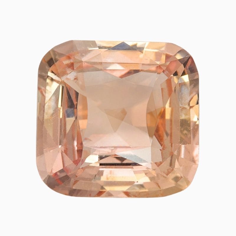 Natural brownish pink sapphire gemstone