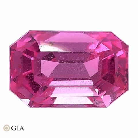 Natural pink sapphire gemstone
