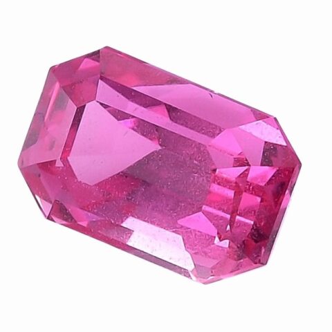 Natural pink sapphire gemstone