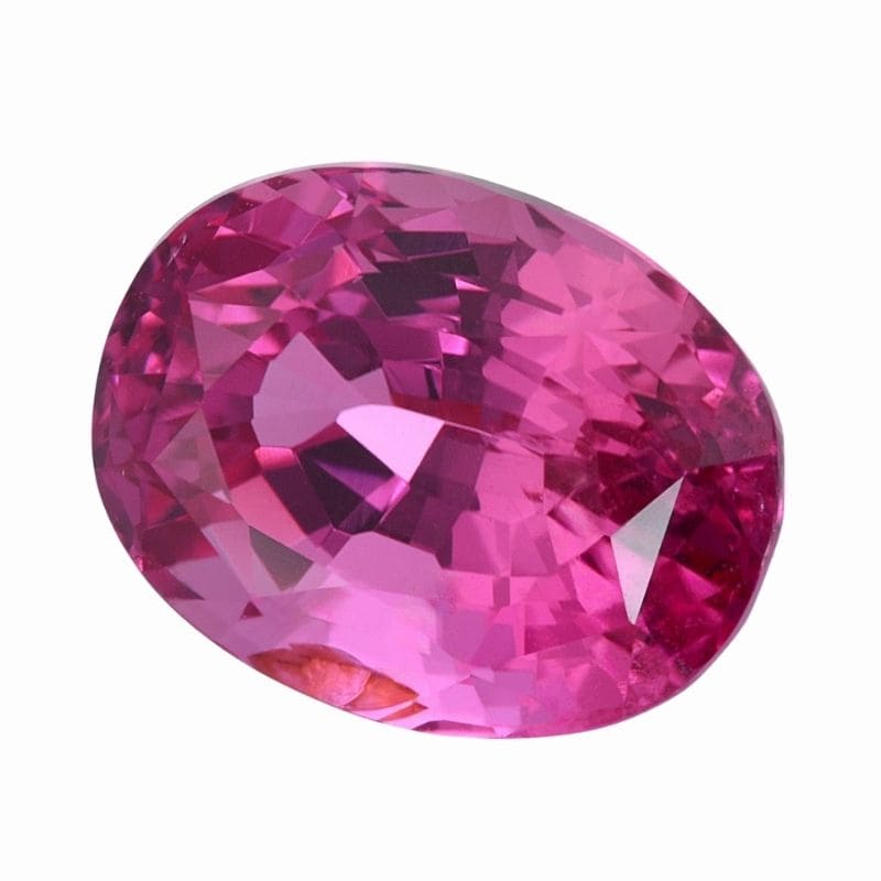 Natural pink sapphire gemstone