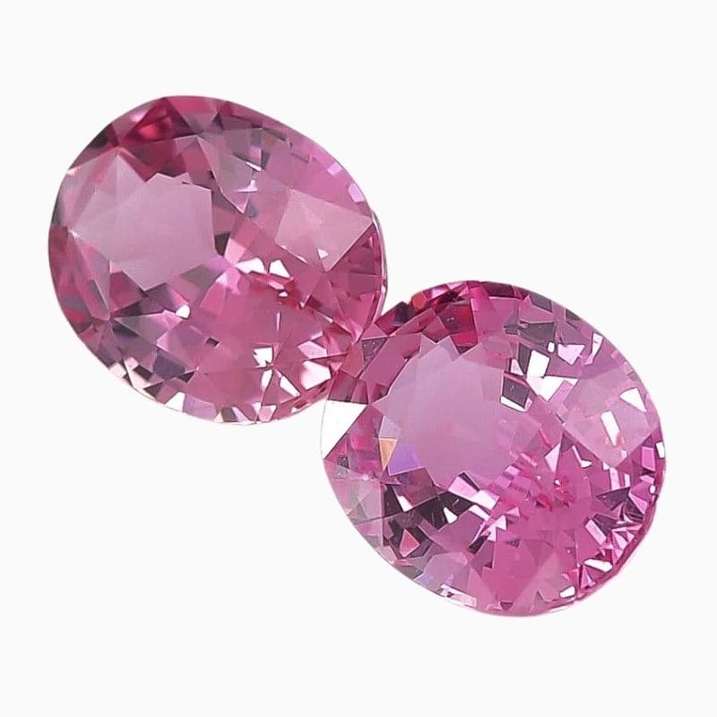 Natural pink sapphire matching pair gemstone
