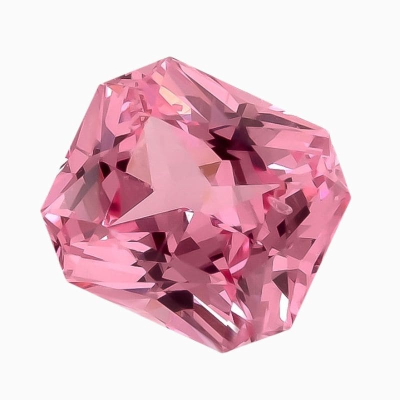 Natural pink spinel gemstone