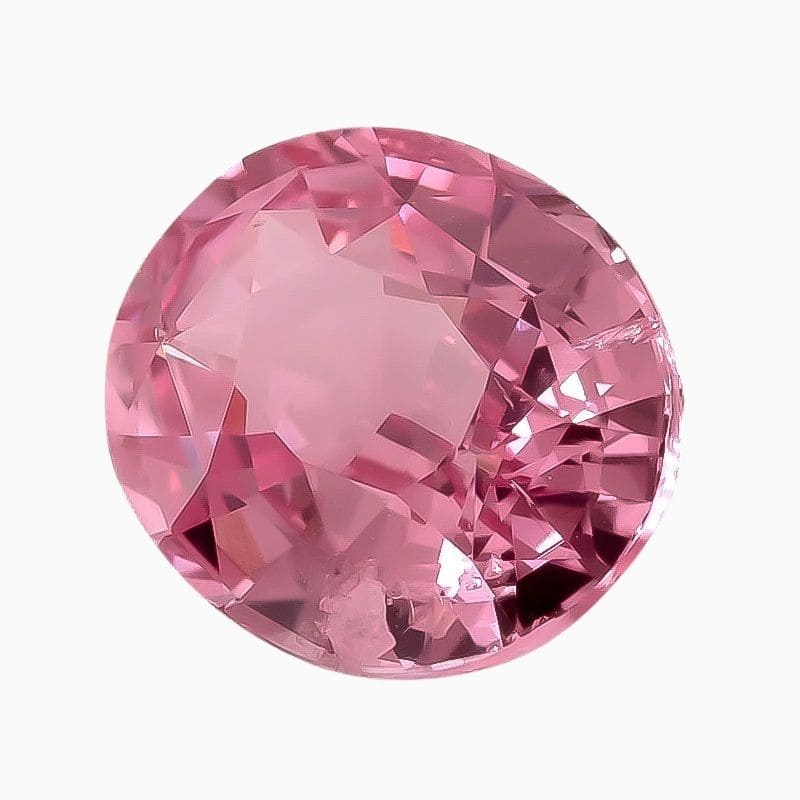Natural pink spinel gemstone