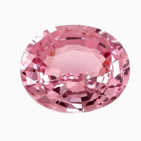 Natural pink spinel gemstone