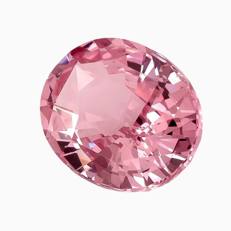 Natural pink spinel gemstone