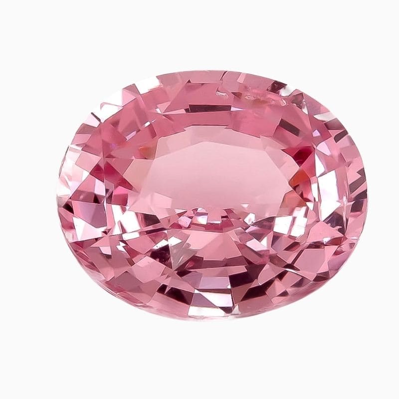 Natural pink spinel gemstone