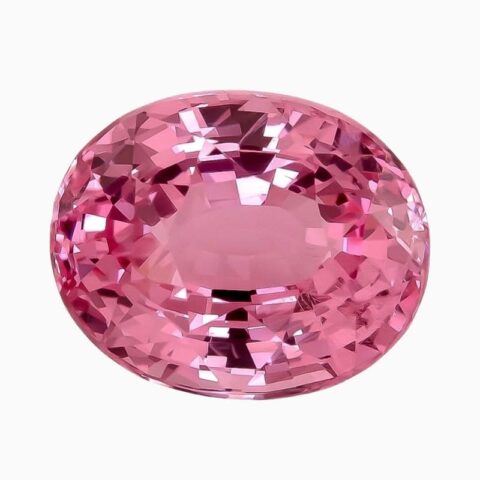 Natural pink spinel gemstone