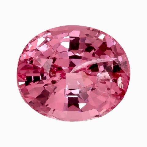 Natural pink spinel gemstone