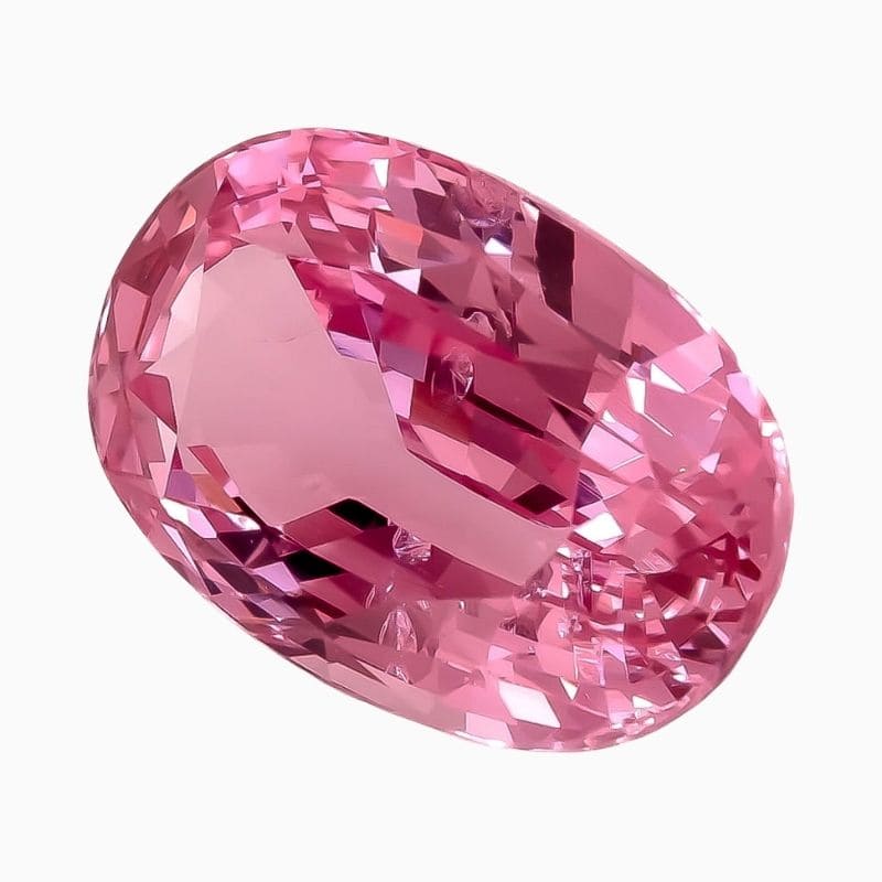 Natural pink spinel gemstone