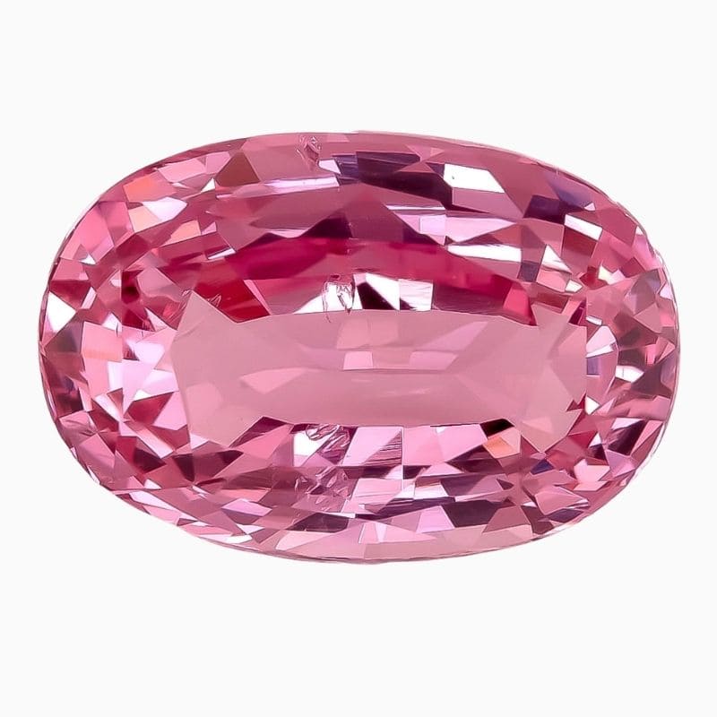 Natural pink spinel gemstone