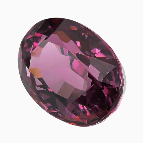 Natural pink purple spinel gemstone