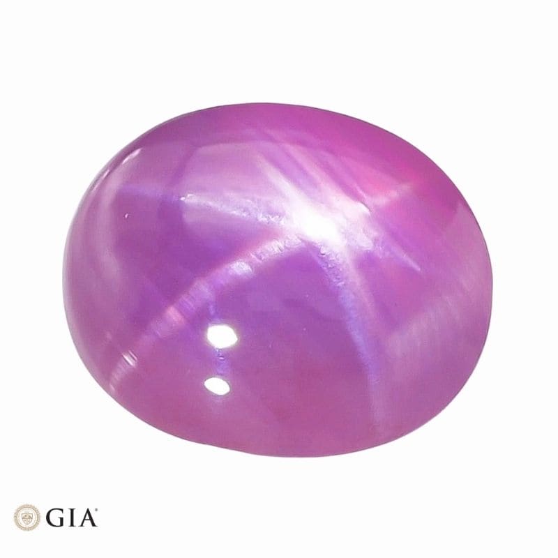 Natural unheated pink star sapphire gemstone
