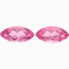 Natural pink tourmaline matching pair